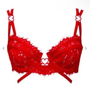 For Love And Lemons Scarlet Lace Bra